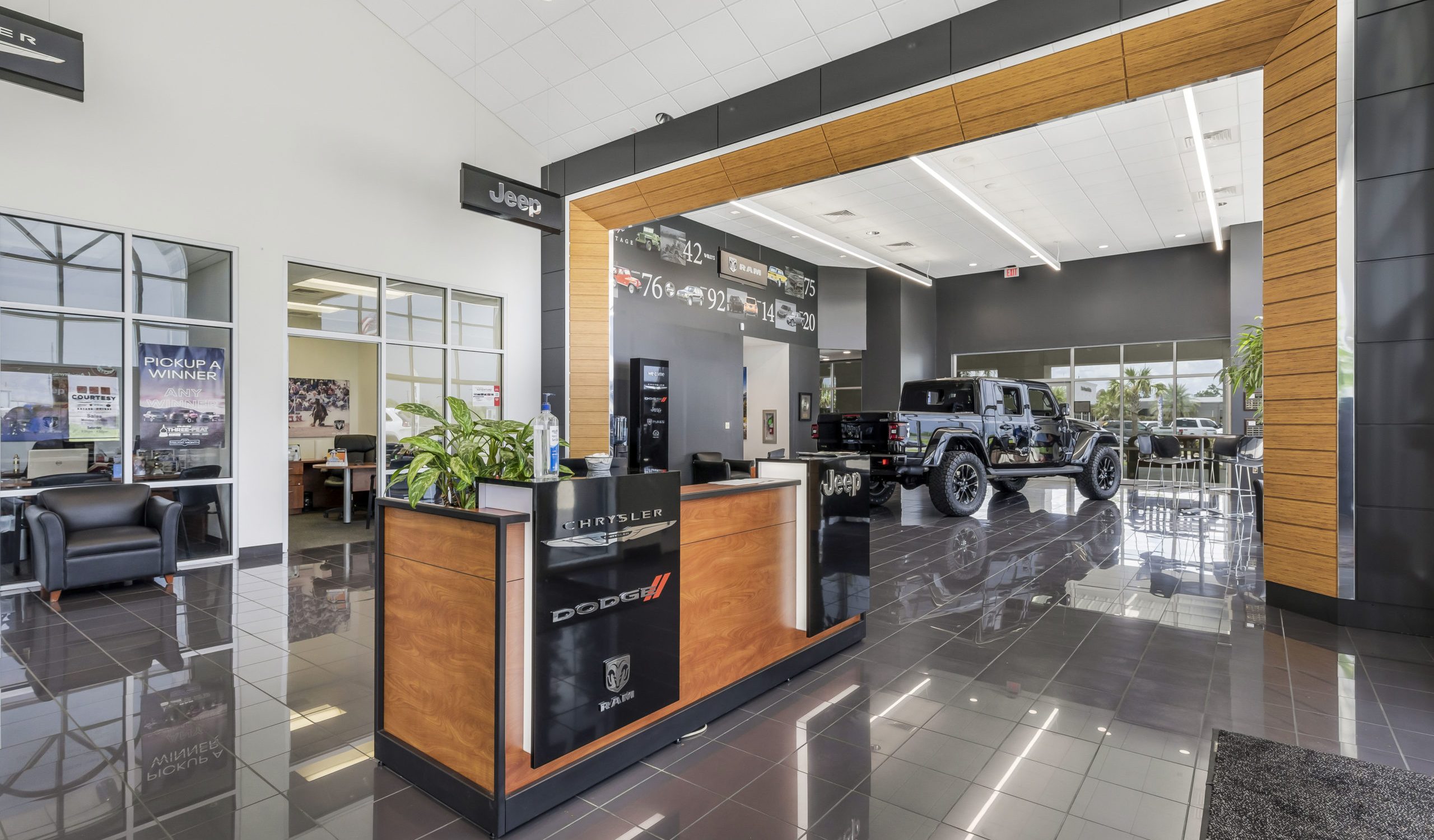 Courtesy Jeep showroom remodel
